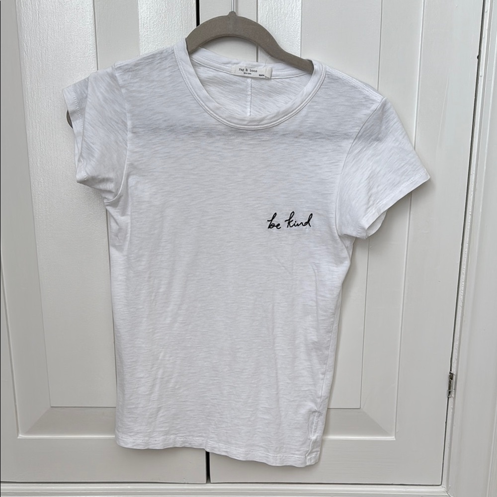 White rag & bone 'Be Kind' T-Shirt